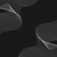 Simple Corner Wavy Lines 