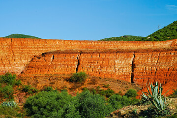 Fanghi Rossi. Area mineraria. Monteponi.Sulcis Iglesiense Sardegna Italy