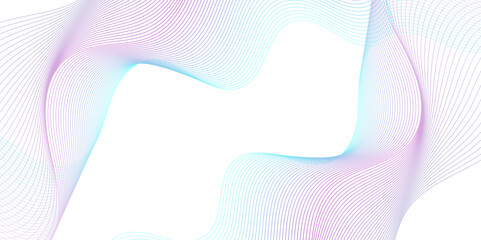 Abstract blue paper wave background and abstract gradient and white and blue wave curve lines banner background design. Vector illustration. Modern template abstract design flowing particles wave.