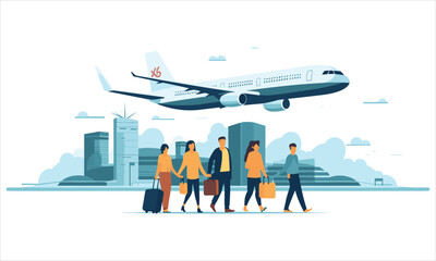 Vector travel illustration.
