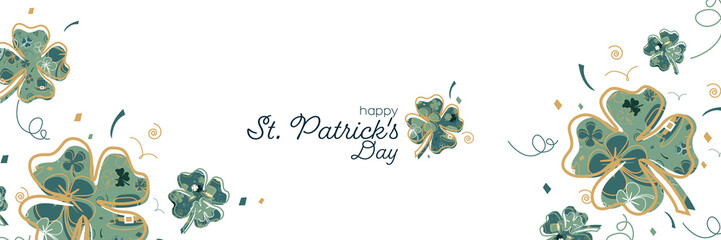 Happy St. Patricks Day banner.