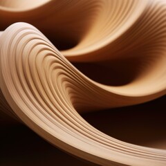 A mesmerizing abstract wooden wave pattern with copy space. Generative AI.