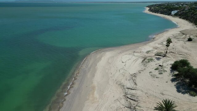 el sargento beach la ventana baja california sur mexico aerial view panorama 