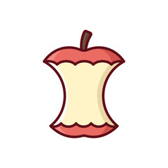 apple fruit icon vector design template simple and clean