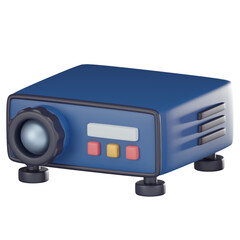 Fototapeta premium 3D Movie Projector Icon for Film Enthusiasts. 3D render