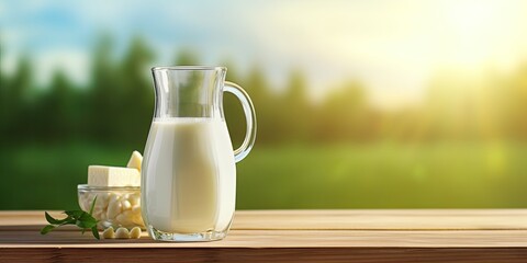 Fotorealistic, 4k picture of fresh dairy for button for mobile app copy space