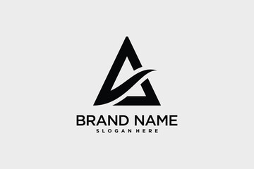 Monogram a letter logo vector for business icon design with creative idea