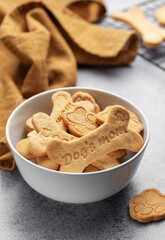 Homemade dog biscuits