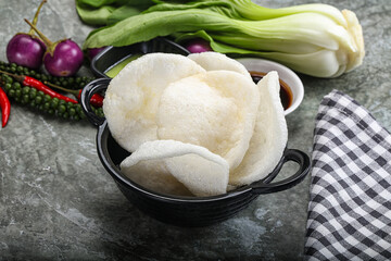 Vietnamese starter appetizer Crab chips