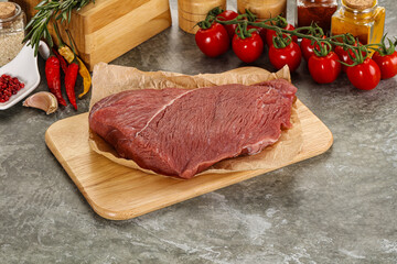 Raw beef meat shoulder for cooking