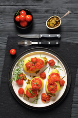 Pesto Tomato Cheese Chicken Breast, top view