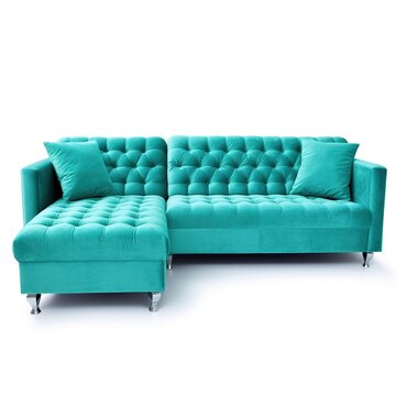 Sectional sofa teal