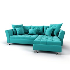 Sectional sofa teal