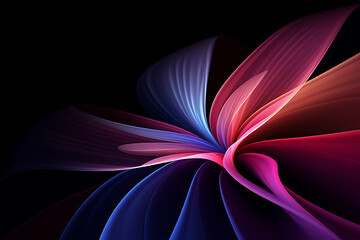 Flower abstract colorful  dark background
