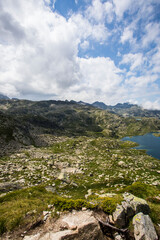 Summer landscape in Aiguestortes and Sant Maurici National Park, Spain