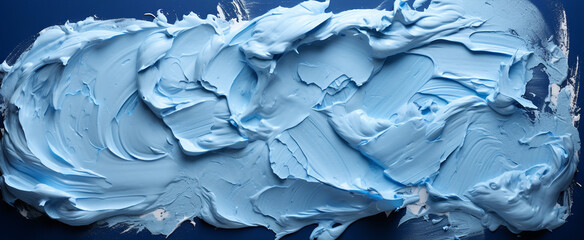 Abstract Light blue stroke of paint texture isolated High quality photo