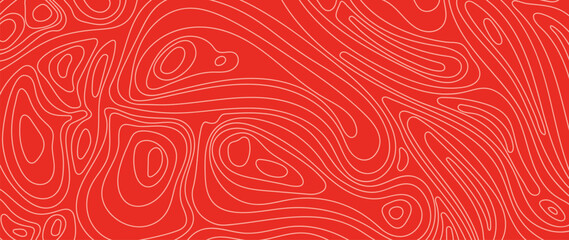 Salmon fillet pattern texture background vector. Abstract salmon meat on orange background with stripes salmon line art. Design illustration for Japanese Restaurant, website, banner, packaging.