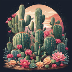 Cactus vector