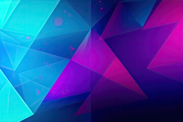 illustration banner web design space background modern gradient triangles lines pattern colorful geometric background magenta purple teal blue abstract - obrazy, fototapety, plakaty