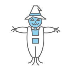 Scarecrow icon vector on trendy design