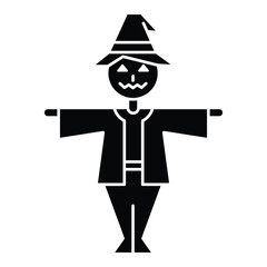Scarecrow icon vector on trendy design