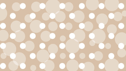 Beige seamless pattern with white polka dot