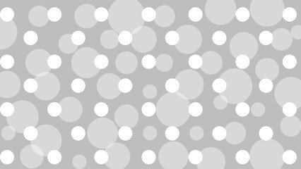 Grey seamless pattern with white polka dot