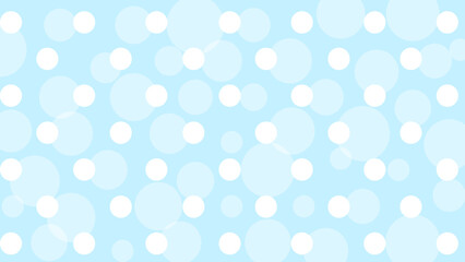 Blue seamless pattern with white polka dot