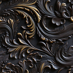 Seamless ornamental leather texture pattern background