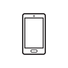 Smartphone icon in black color and outline style