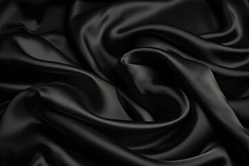 surface fabric wrinkled smooth shiny black background texture satin beautiful background white black