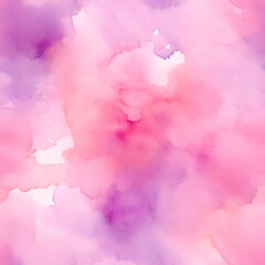 Fototapeta premium Soft watercolor texture paper pink and purple seamless pattern. High-resolution