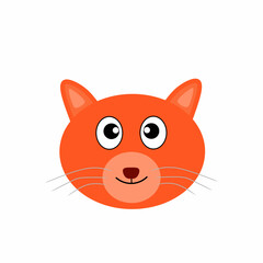 close up illustration of a cat's head