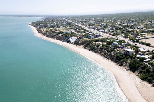 el sargento beach la ventana baja california sur mexico aerial view panorama