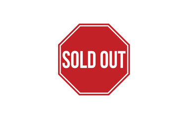 Sold out rubber stamp vector illustration on white background. Sold out rubber stamp