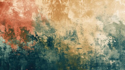 Vintage Grunge Style Background with Abstract Earthy Textures - obrazy, fototapety, plakaty