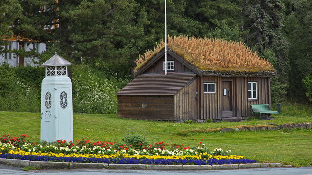 Old Post Office in Narvik in Nordland county, Norway, Europe
