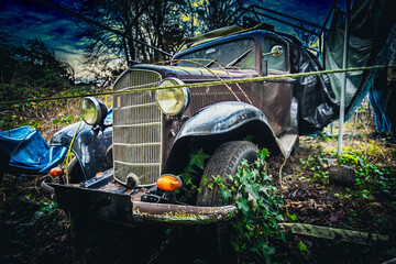 The abandoned and rotten cars