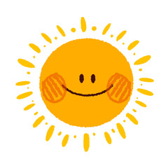 It's a cute sun clip art.