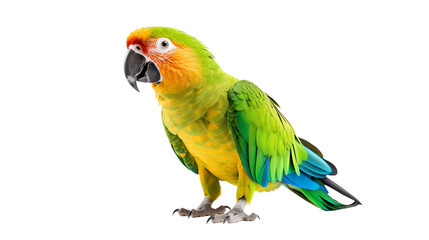 a green and yellow parrot