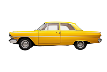 Yellow vintage car 