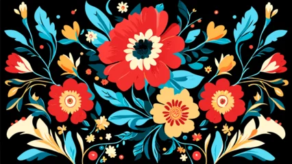 Fotobehang Vintage floral motifs vektor icon illustation © Bendix