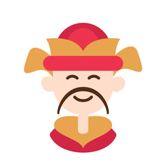 God of Wealth Traditional Avatar. Chinese new year ornaments.