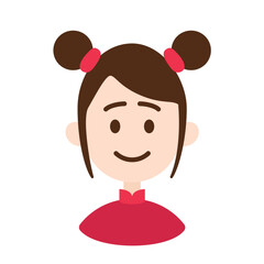 Chinese New Year Female Avatar Graphic. Chinese new year ornaments.