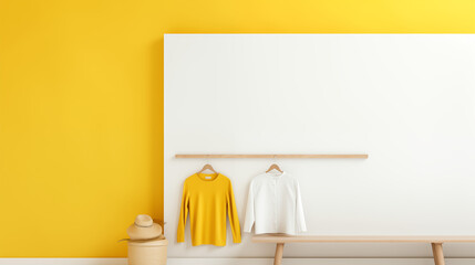 empty mockup of an online fashion store