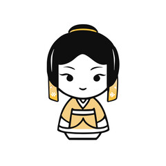 beutyfull asian girl cartoon