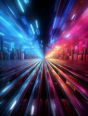 very colorful abstract background, futuristic, technologie
