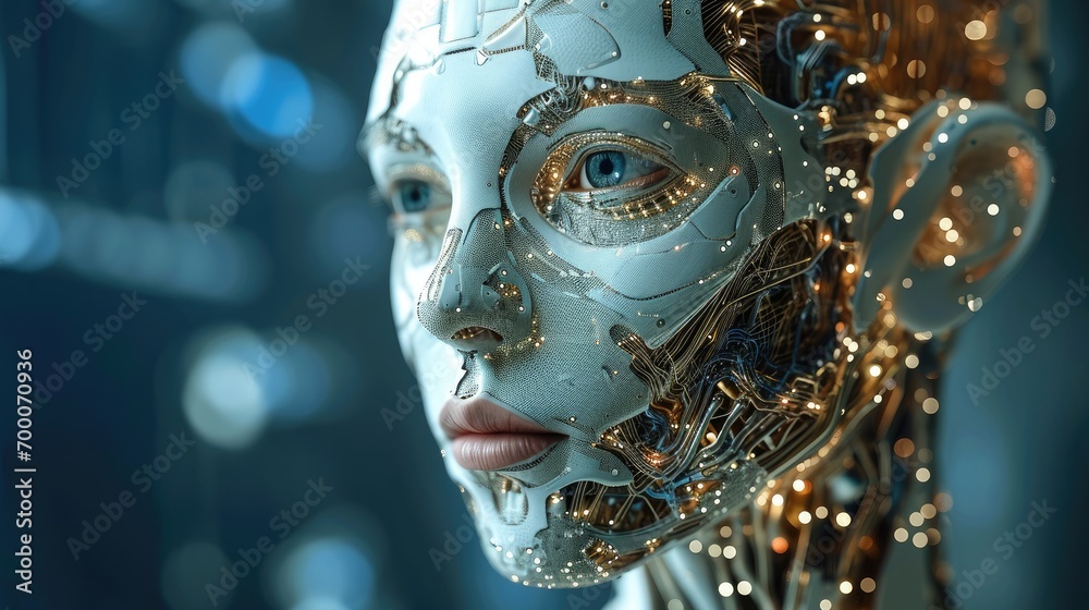 Aufkleber Neural networks are the new generation of computers that are bringing about the automation of human activities. Generative AI.