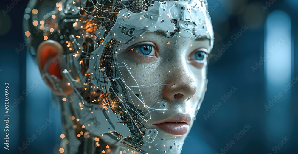 Aufkleber Neural networks are the new generation of computers that are bringing about the automation of human activities. Generative AI.