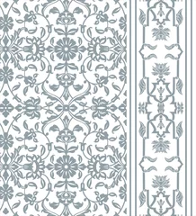 Gardinen wedding card design, traditional paisley floral pattern , royal India  © N | R
